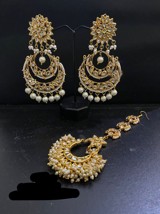Rimjhim Kundan tikka set