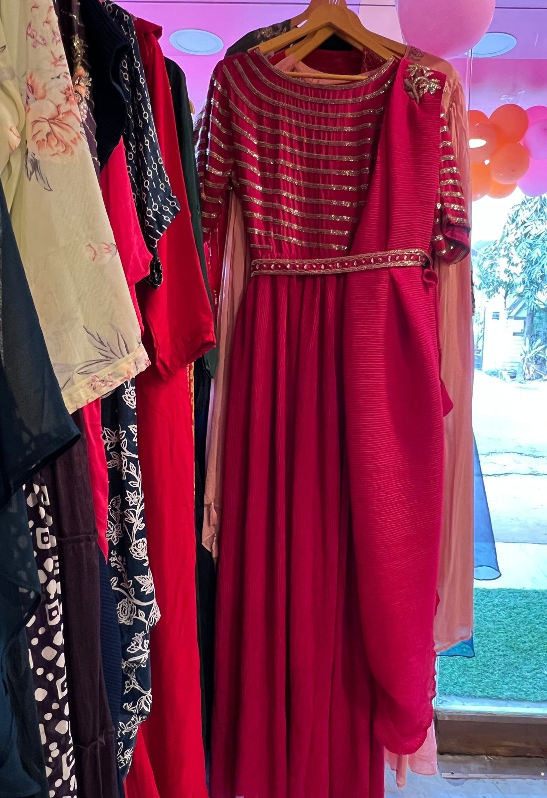 Valentine inspired pink dress