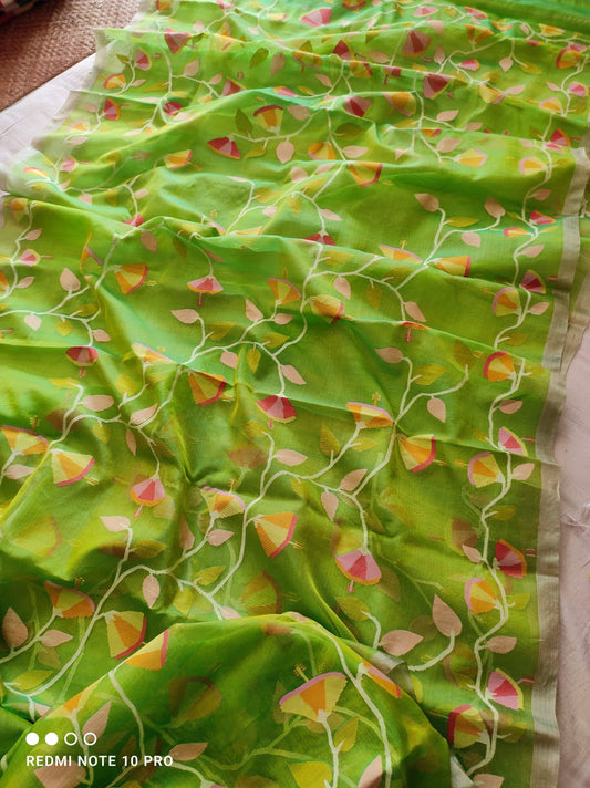 Rukshar Muslim tantuj jamdani saree