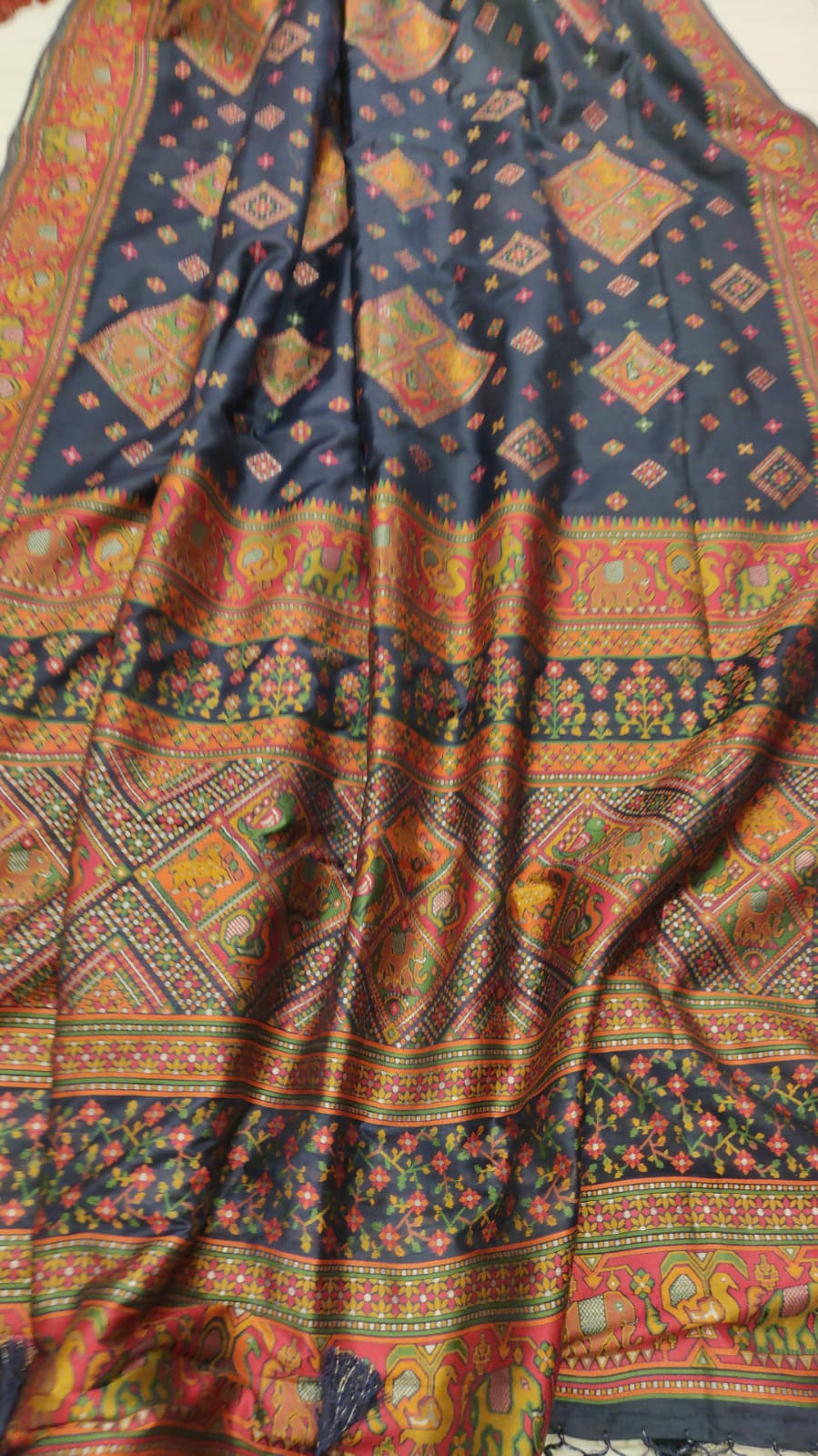 Kani inspired silk saree