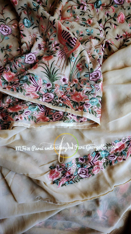 Narnia parsi inspired saree