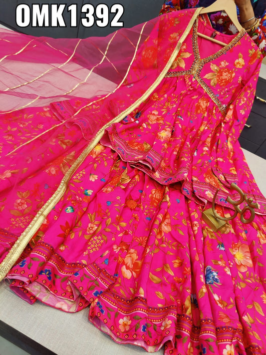 Varnia peplum sharara dress