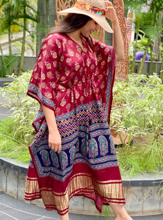 Rihana gajji silk kaftan