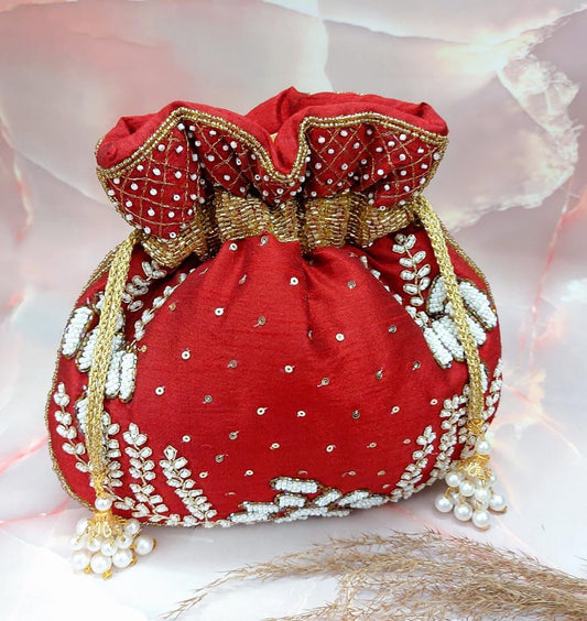 Aviksha embroidered potli handmade potlis designer potlis