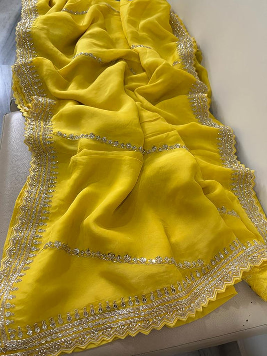 Nivesha organza partywear saree