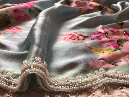 Shamuz luxury print saree