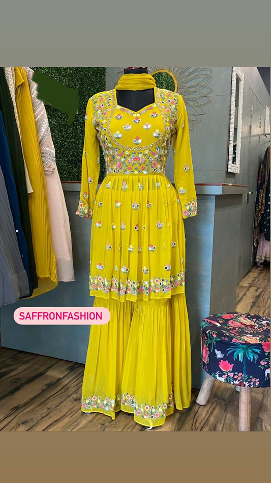 Saubahar peplum kurta dress