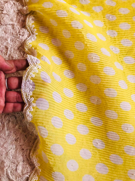 Lime swag vogue saree