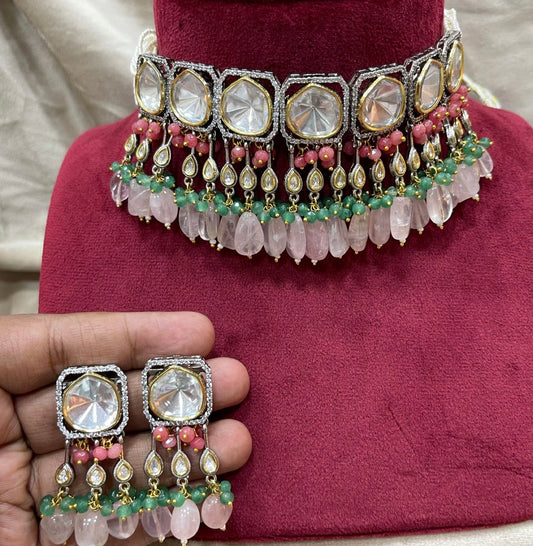 Nikisha Kundan polki choker set
