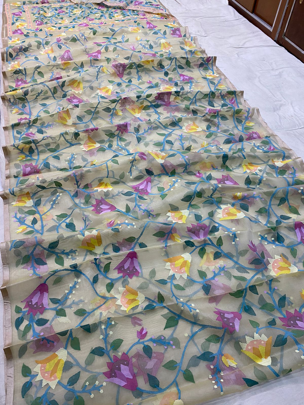 Trisha handwoven jamdani saree