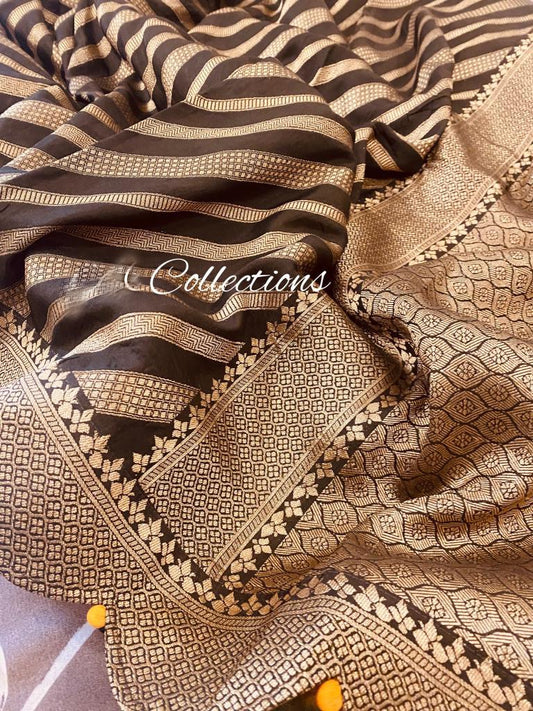 Livika gorgette Munga saree