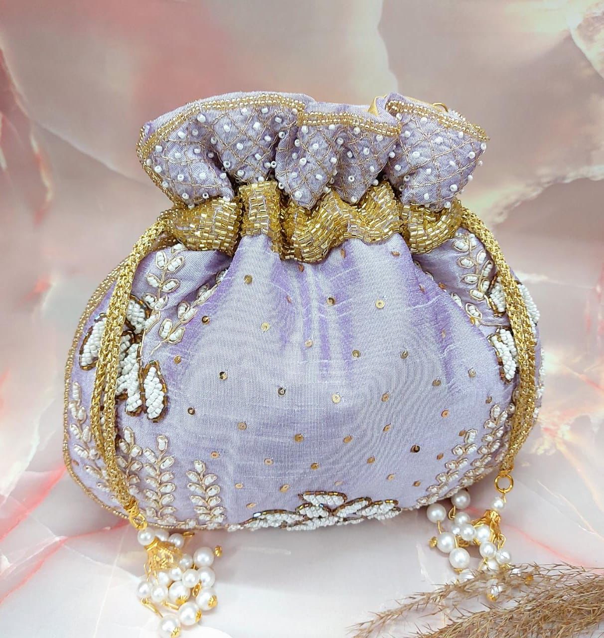 Aviksha embroidered potli handmade potlis designer potlis