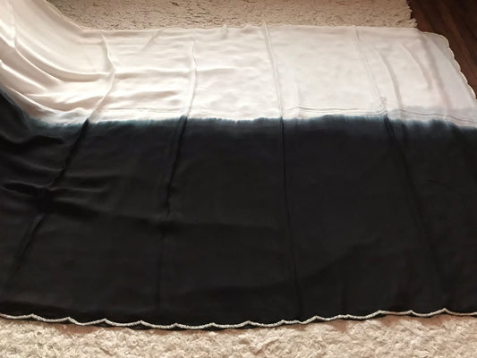 Aarzoo chinon crepe partywear saree