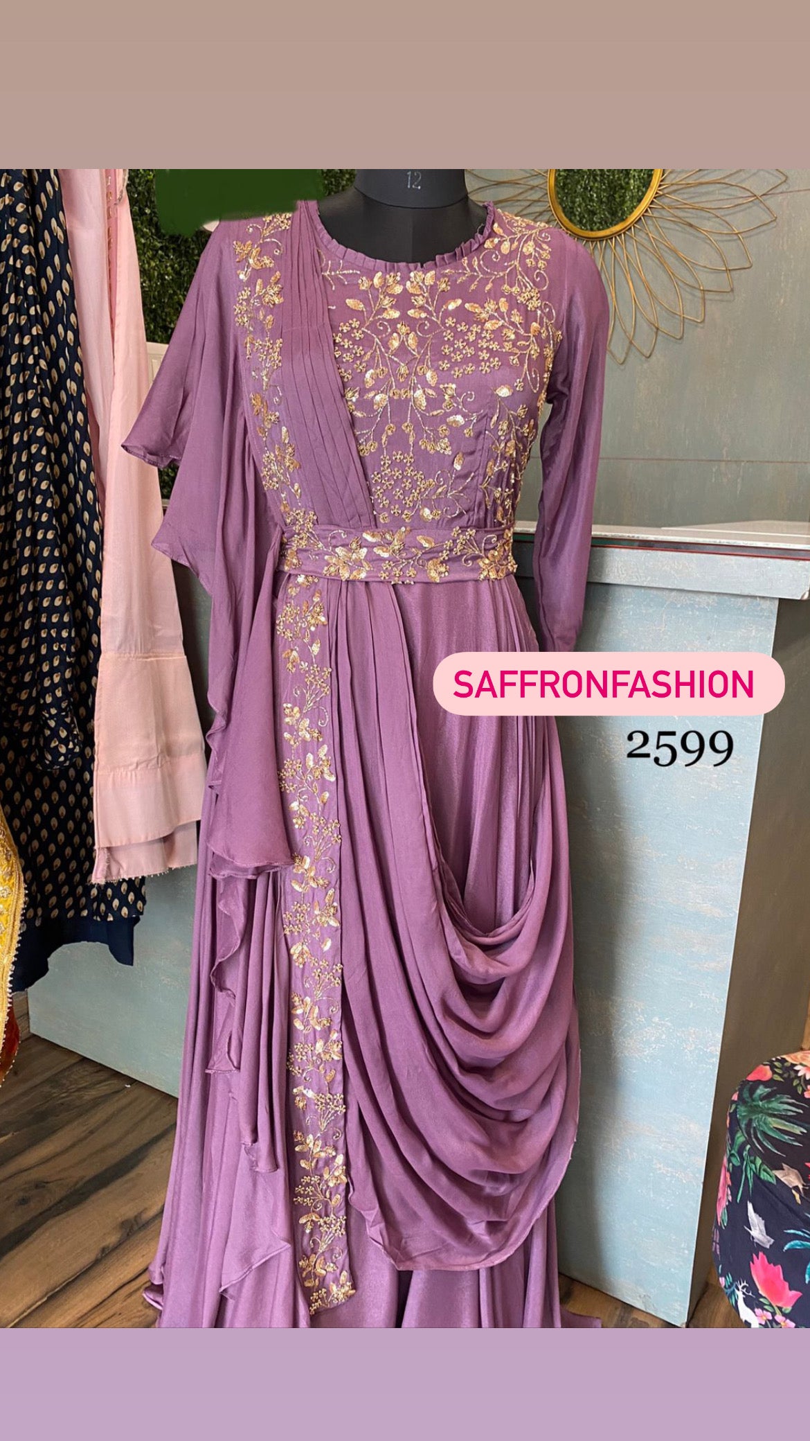 Lavender beautiful dress