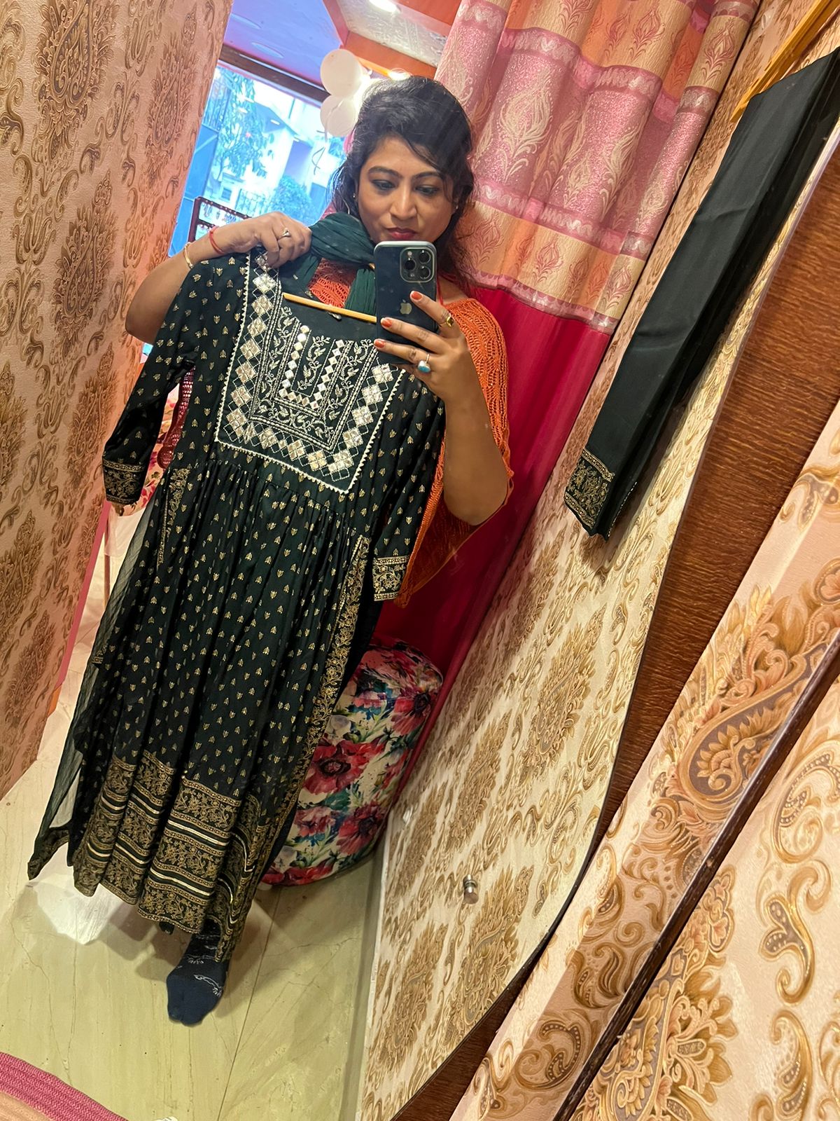 Emerald cotton suit piece