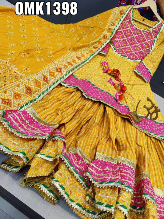 Yellow sharara dress