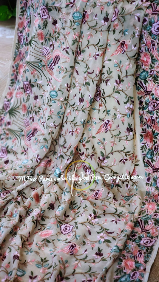 Narnia parsi inspired saree