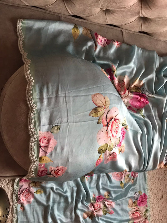 Shamuz luxury print saree