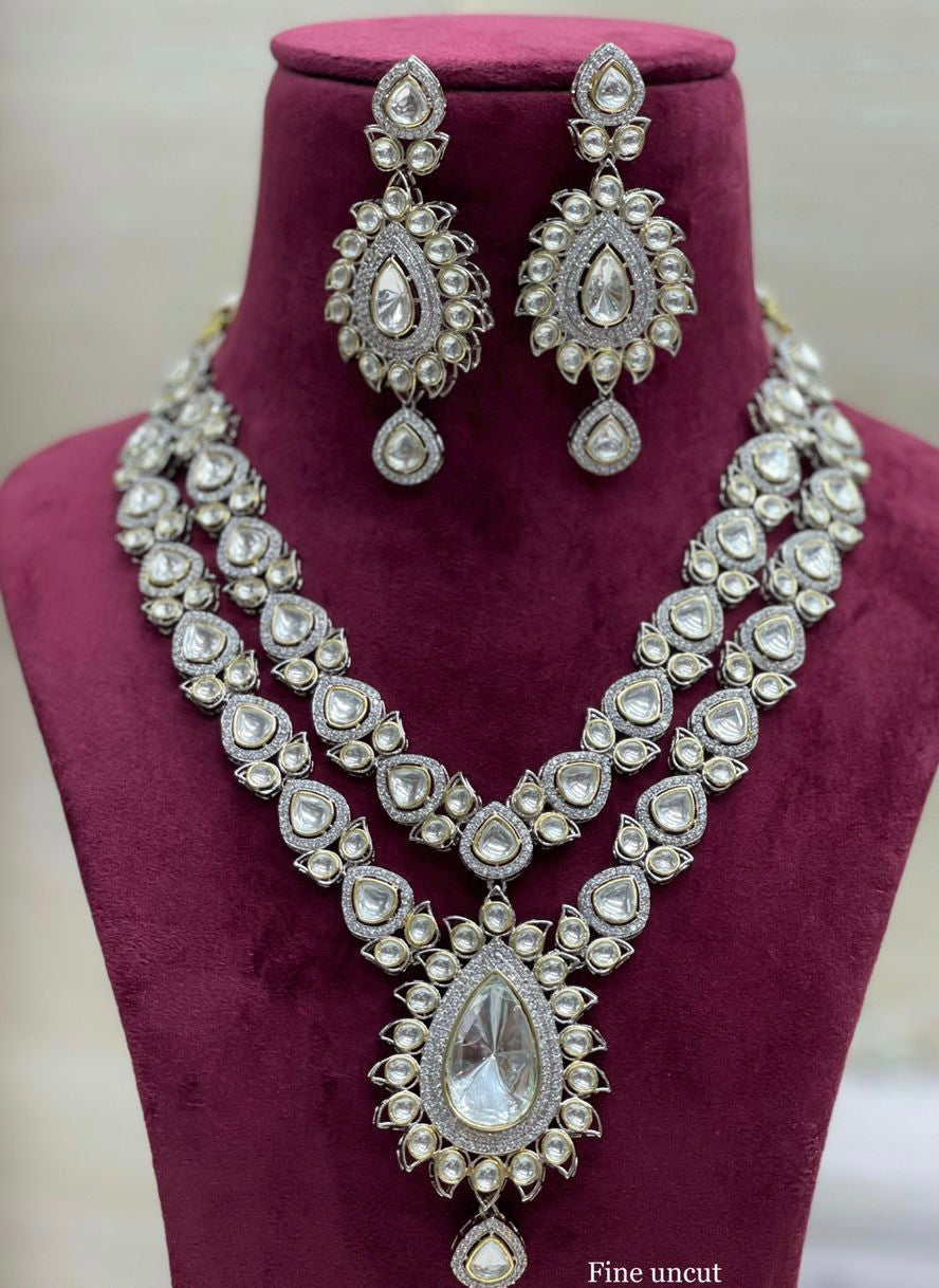 Ranzan polki necklace set
