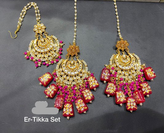 Tumbler Kundan tikka set