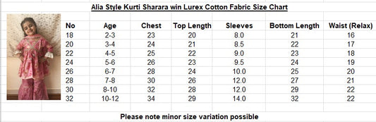 Ruhi Kurti sharara set