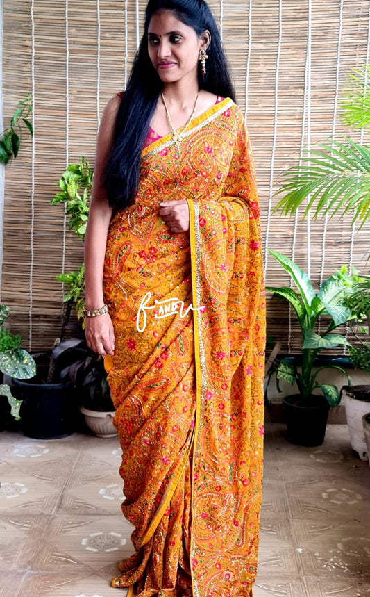 Ruhjana Kashmiri saree