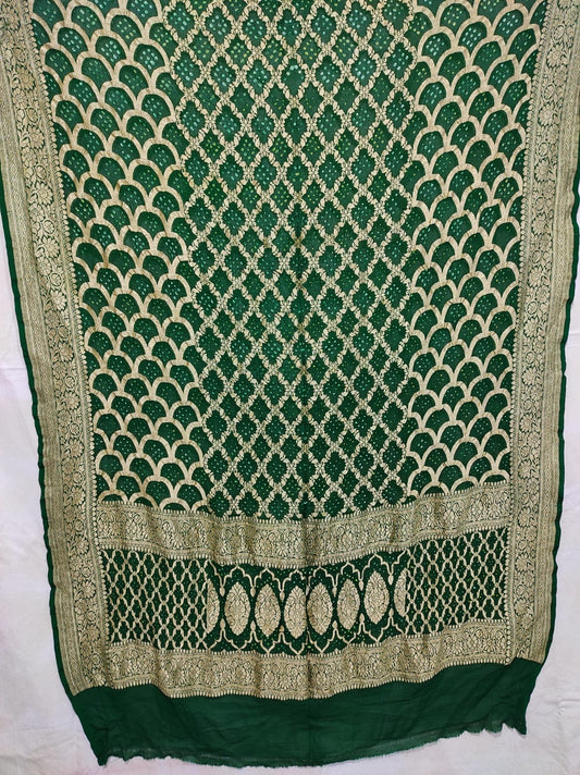 Rubika gorgette banarsi dupatta
