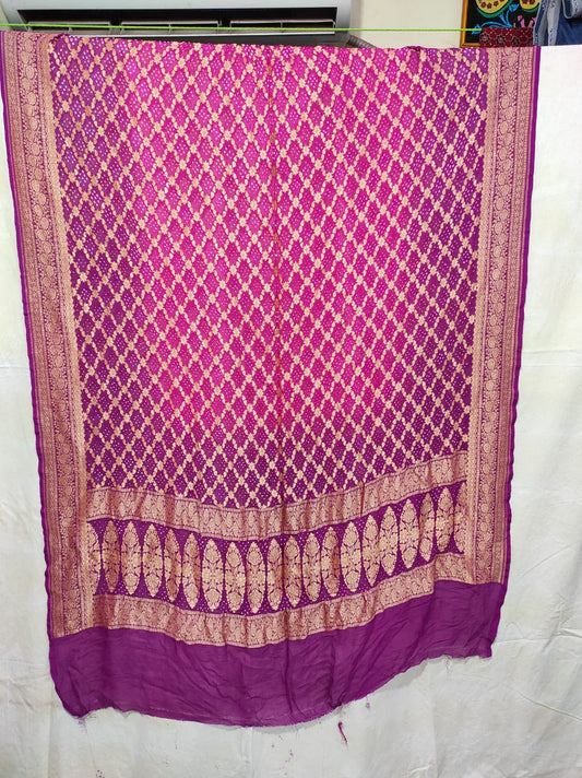 Rubika gorgette banarsi dupatta
