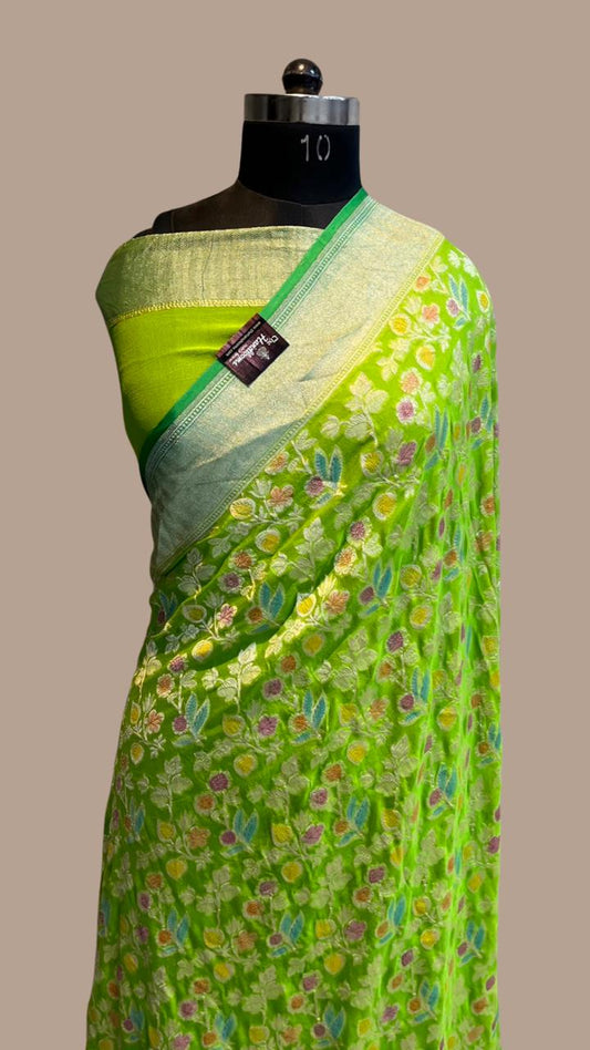 Luvina Banarasi georgette saree