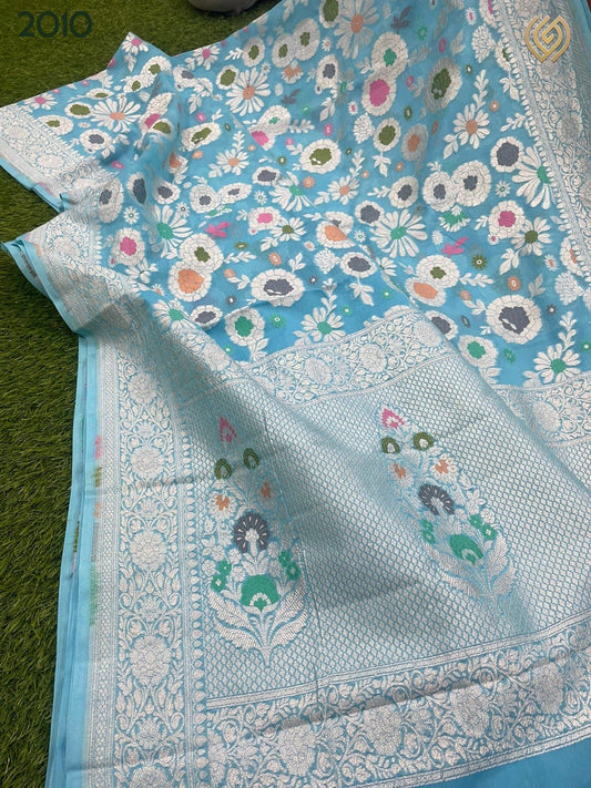 Heena tifli gorgette saree