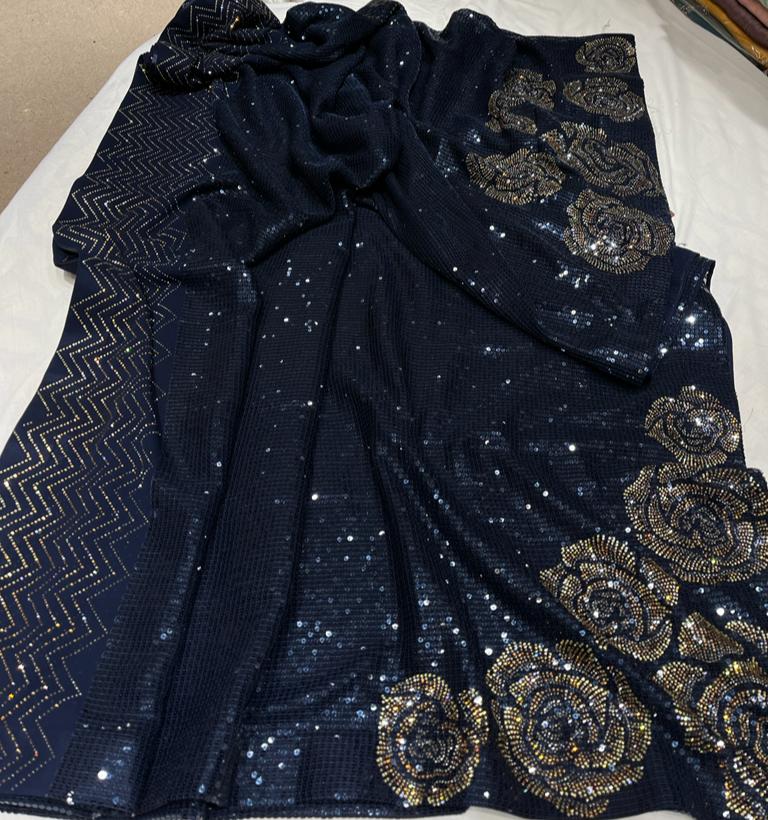 Swarovski sequence saree