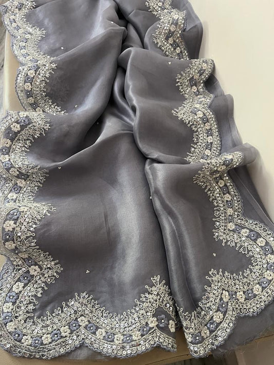 Liba organza partywear saree