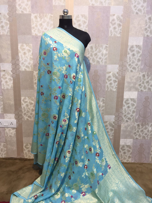 Tilfi Meena khaddi gorgette saree