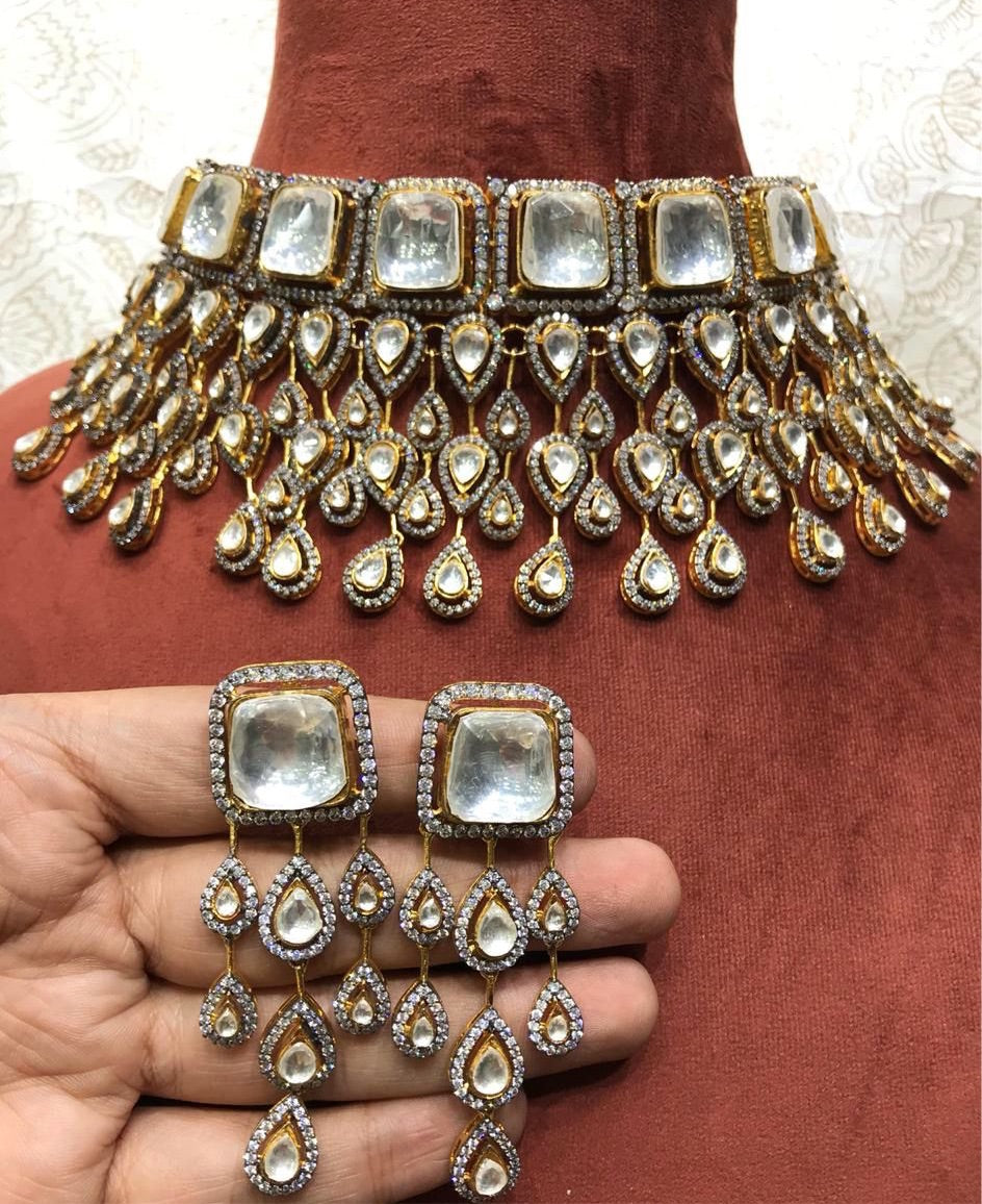Alica polki Kundan choker set