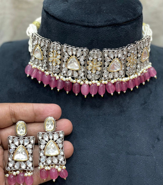 Kamaksha polki Kundan choker set