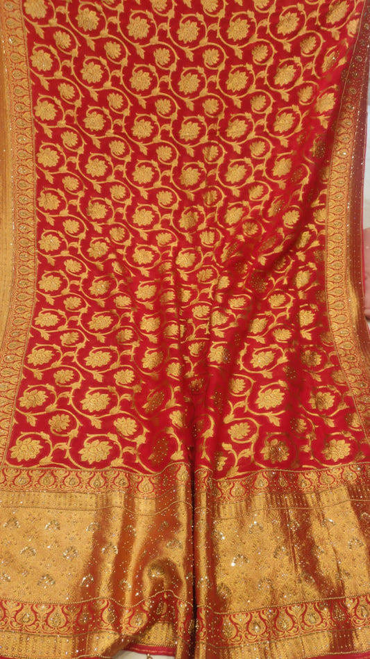 Manuloa embroidery saree