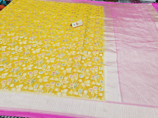 Luvina Banarasi georgette saree