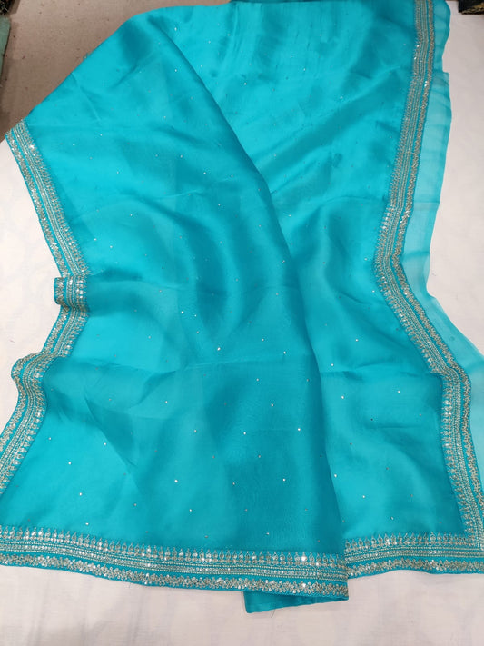 Rihana trendy organza saree