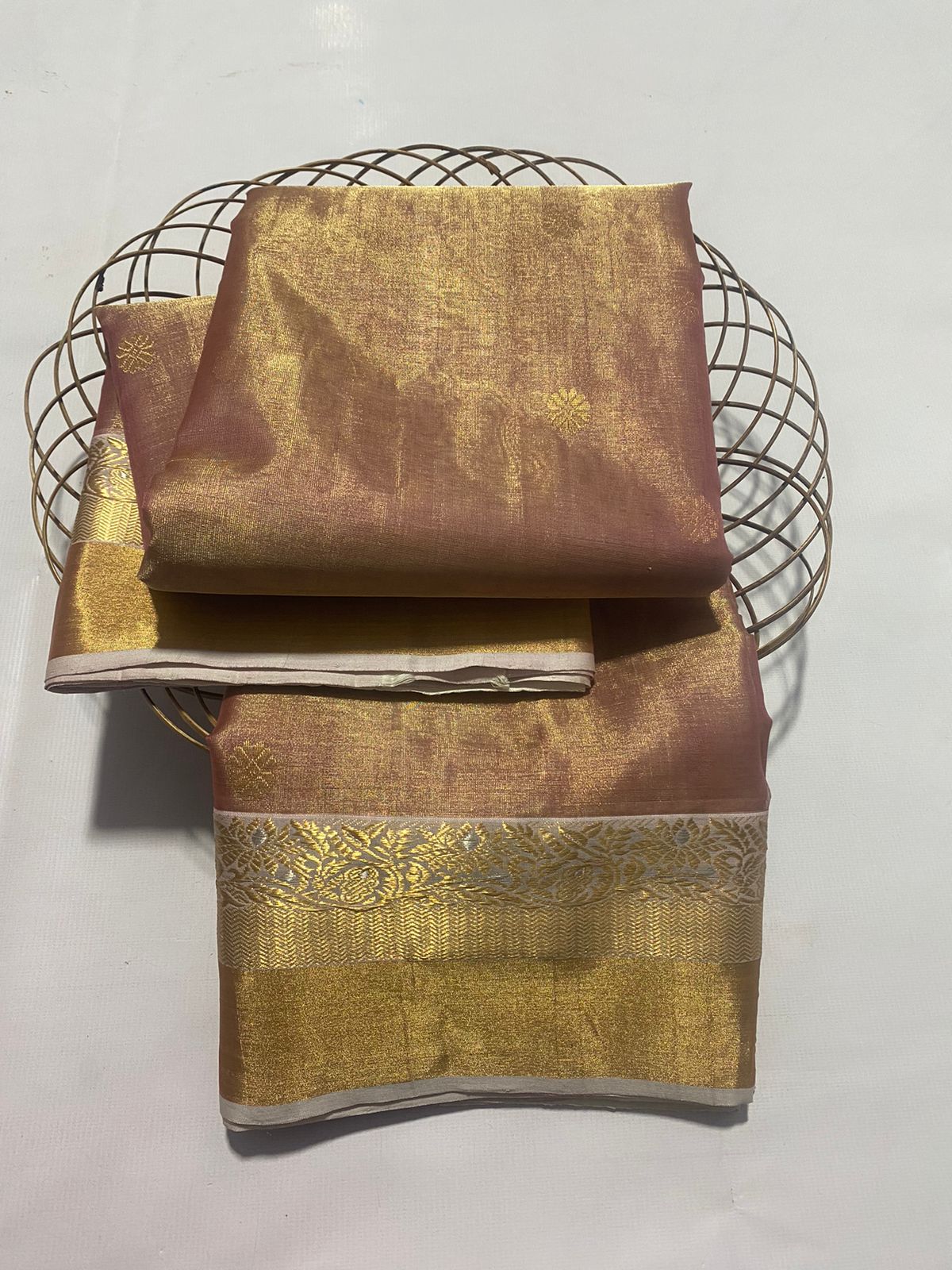 Tissue Chanderi silk saree