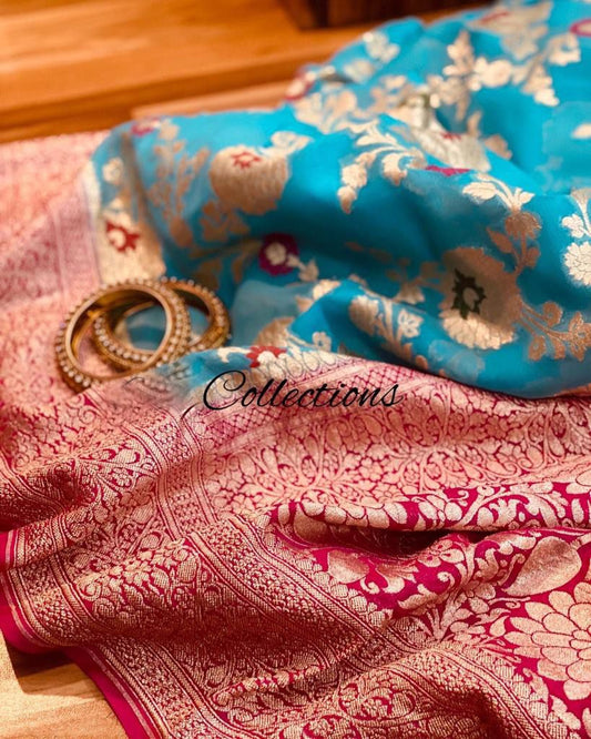Heer banarsi weaved saree