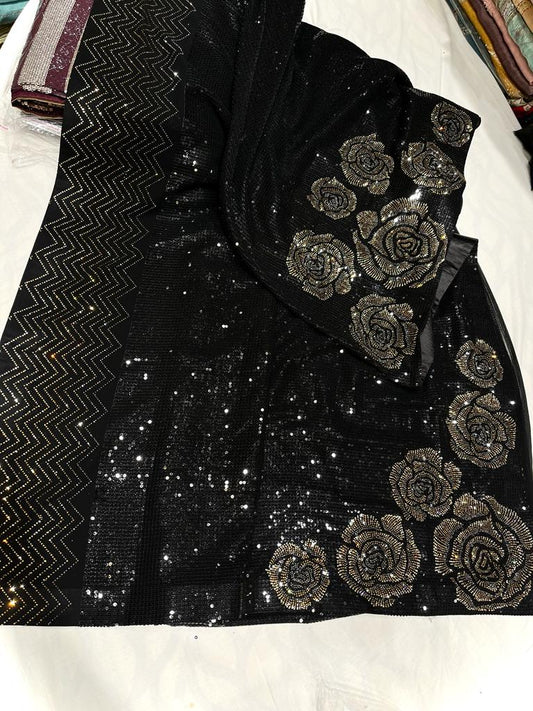 Swarovski sequence saree