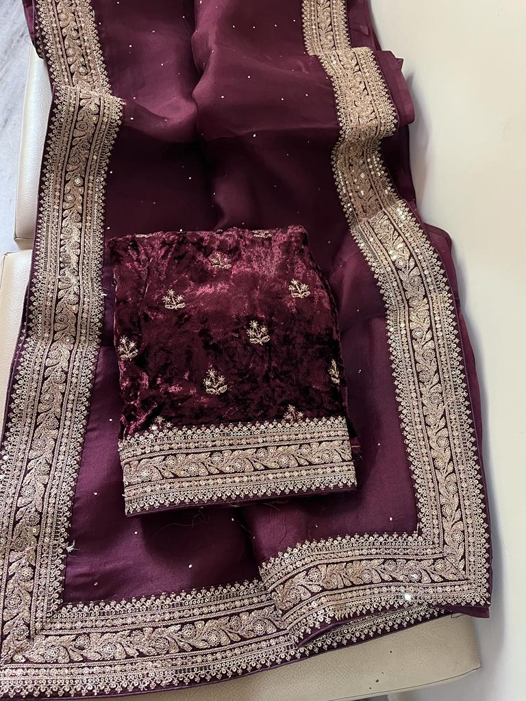 Roksana organza women saree