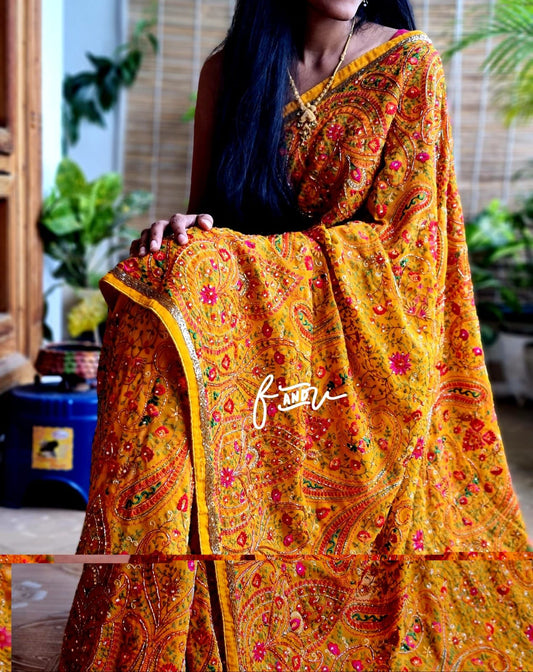 Ruhjana Kashmiri saree