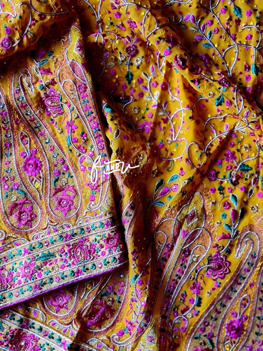 Paisley Kashmiri traditional saree
