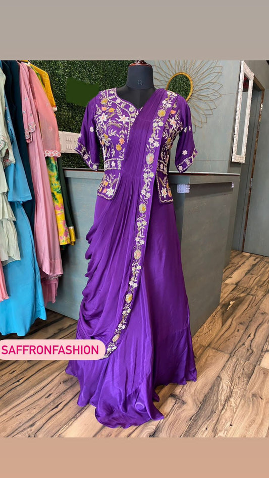 Aarki indowestern gown