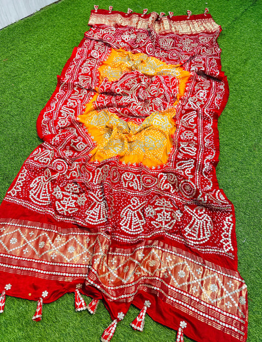 Bandhani dupatta gajji silk dupatta traditional dupatta