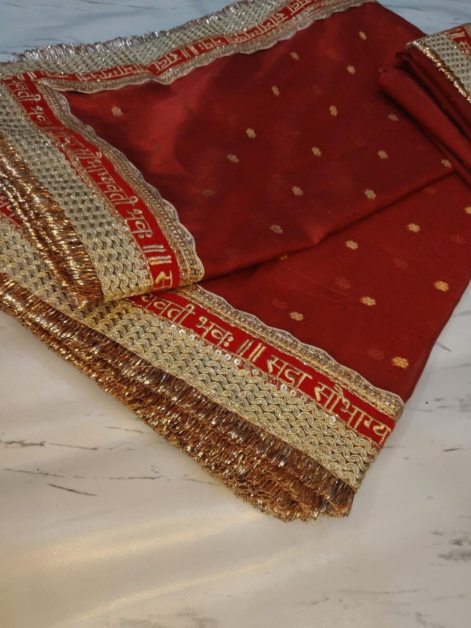 Red Banarsi saree tissue silk sarees Indian sari Partywear sarees