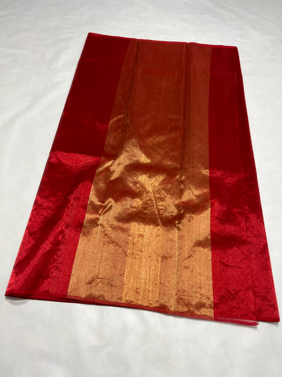 Ranika Red Chanderi Zari Silk Saree Indian Saree