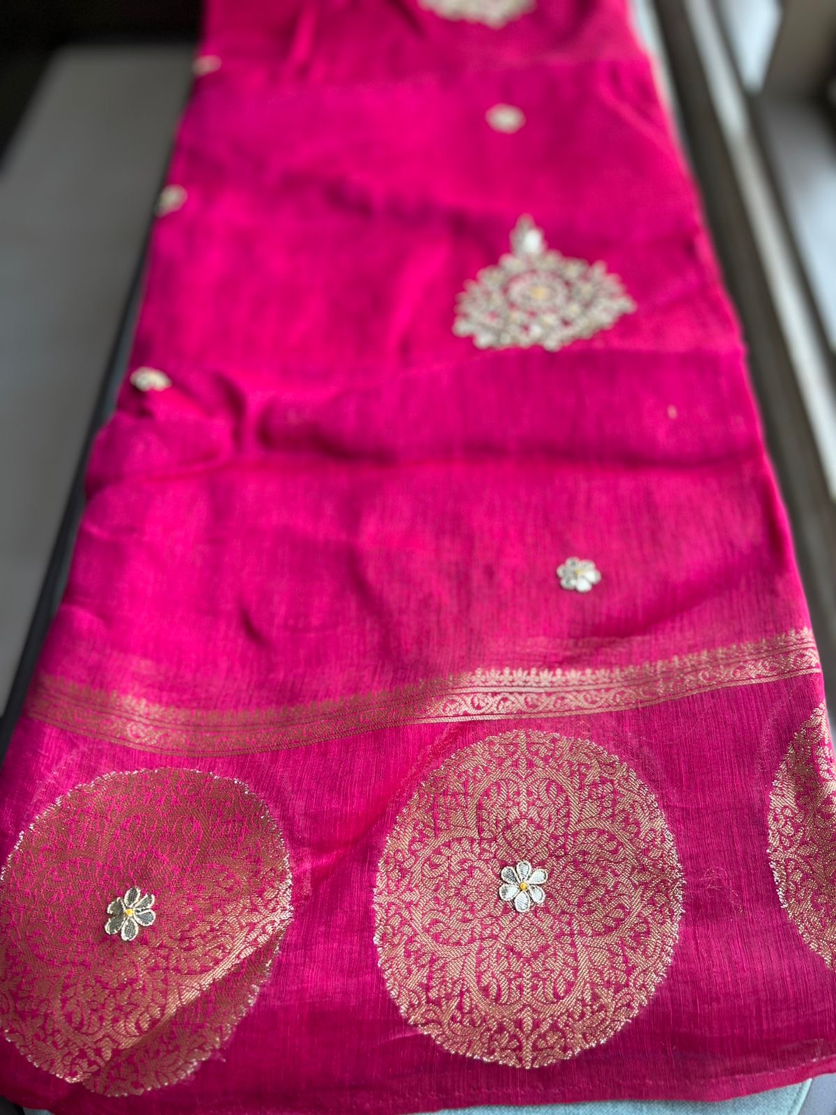 Pink Gottapatti saree Indian saree beautiful sari blouse