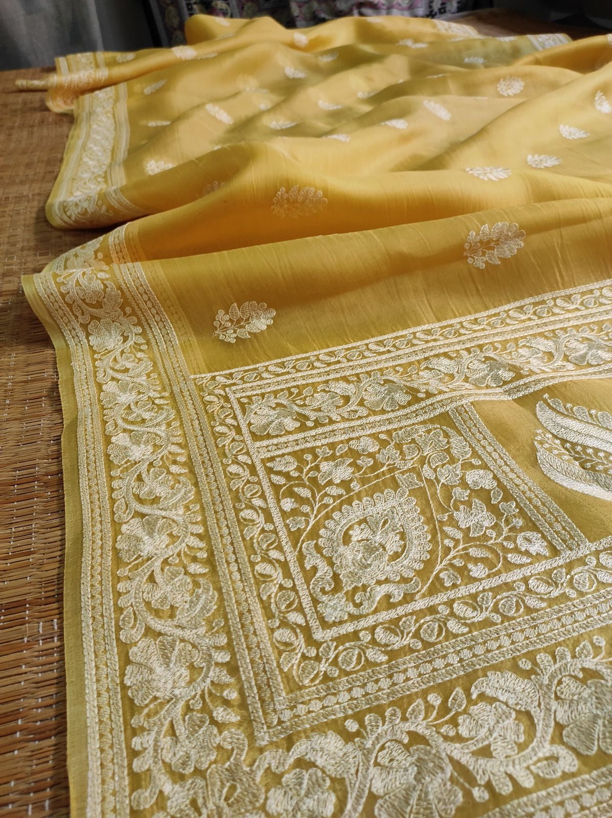 Organza Chikankari saree Indian saree